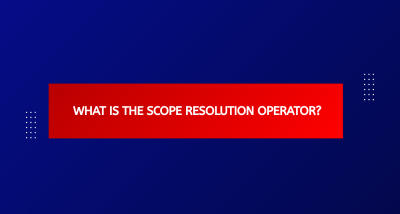 What is the Scope Resolution Operator?